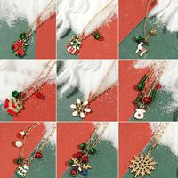 Fashion Christmas Tree Snowman Elk Alloy Women's Necklace 1 Piece main image 1