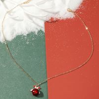 Fashion Christmas Tree Snowman Elk Alloy Women's Necklace 1 Piece sku image 1