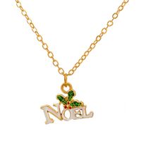 Fashion Christmas Tree Snowman Elk Alloy Women's Necklace 1 Piece sku image 4