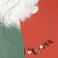 Fashion Christmas Tree Snowman Elk Alloy Women's Necklace 1 Piece sku image 10