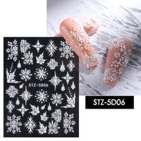 Fashion Snowflake Sticker Nail Patches 1 Piece sku image 6
