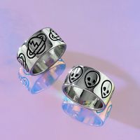 Punk Round Alloy Women's Rings 2 Pieces main image 1