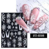 Fashion Snowflake Sticker Nail Patches 1 Piece sku image 8