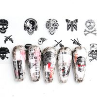 Halloween Retro Skull Pet Nail Decoration Accessories 1 Piece main image 4