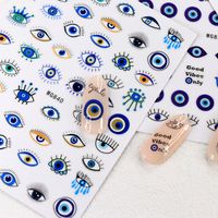 Retro Devil's Eye Sticker Nail Decoration Accessories 1 Set main image 4