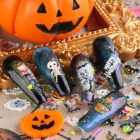 Halloween Ethnic Style Pumpkin Skull Ghost Pet Nail Decoration Accessories 1 Set main image 3