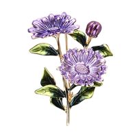 Künstlerisch Blume Legierung Emaille Überzug Unisex Broschen sku image 2