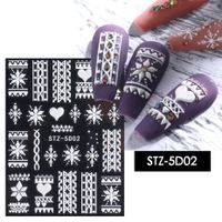 Fashion Snowflake Sticker Nail Patches 1 Piece sku image 2