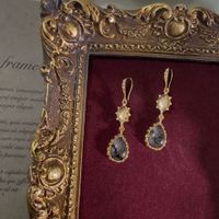 Vintage Style Geometric Alloy Plating Artificial Diamond Women's Drop Earrings 1 Pair main image 1