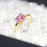 Simple Style Geometric Copper Inlay Zircon Rings 1 Piece main image 4