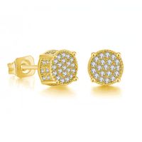 Fashion Geometric Copper Plating Zircon Ear Studs 1 Pair sku image 2