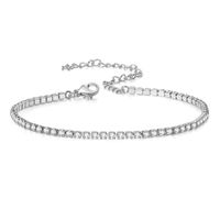 Mode Géométrique Le Cuivre Zircon Femmes Bracelet De Cheville 1 Pièce sku image 1