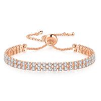 Fashion Geometric Copper Zircon Bracelets sku image 2