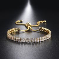 Fashion Geometric Copper Zircon Bracelets main image 1