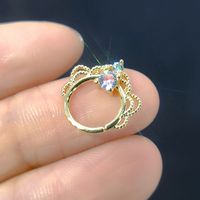 Fashion Round Copper Plating Zircon Nose Ring 1 Piece main image 5