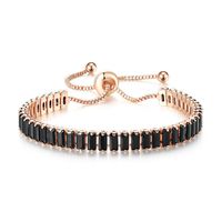 Fashion Geometric Copper Zircon Bracelets sku image 6