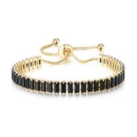 Fashion Geometric Copper Zircon Bracelets sku image 7