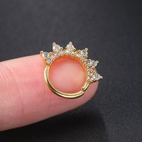 1 Pièce Mode Géométrique Le Cuivre Incruster Zircon Boucles D'oreilles sku image 15