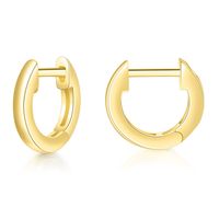 Fashion Geometric Copper Plating Zircon Hoop Earrings 1 Pair sku image 3