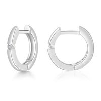 Fashion Geometric Copper Plating Zircon Hoop Earrings 1 Pair sku image 4