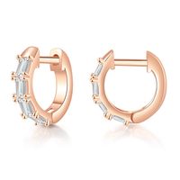Fashion Geometric Copper Plating Zircon Hoop Earrings 1 Pair sku image 11