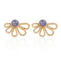 Fashion Geometric Alloy Inlay Artificial Pearls Women's Ear Studs 1 Pair main image 4