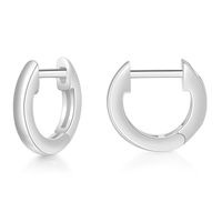 Fashion Geometric Copper Plating Zircon Hoop Earrings 1 Pair sku image 1
