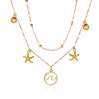 Simple Style Geometric Starfish Alloy Plating Women's Necklace 1 Piece main image 2