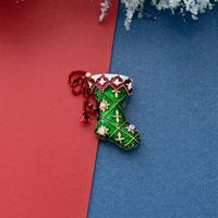 Mode Weihnachtsmann Legierung Überzug Inlay Künstliche Edelsteine Frau Broschen sku image 3