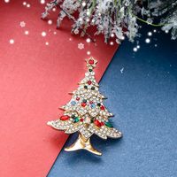 Mode Weihnachtsmann Legierung Überzug Inlay Künstliche Edelsteine Frau Broschen sku image 14