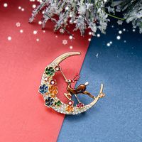 Fashion Santa Claus Alloy Plating Inlay Artificial Gemstones Women's Brooches sku image 10