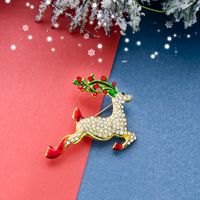 Mode Weihnachtsmann Legierung Überzug Inlay Künstliche Edelsteine Frau Broschen sku image 13