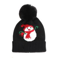 Niños Unisex Moda Monigote De Nieve Pompones Jacquard Gorro De Lana main image 3