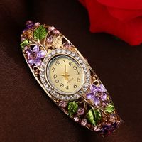 Luxurious Flower Quartz Women's Watches sku image 2