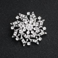 Style Simple Fleur Strass Strass Femmes Broches main image 1
