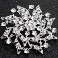 Style Simple Fleur Strass Strass Femmes Broches main image 5