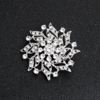 Style Simple Fleur Strass Strass Femmes Broches main image 4