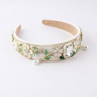 Fashion Flower Alloy Inlay Rhinestones Hair Band 1 Piece main image 3