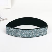 Fashion Solid Color Woven Fabric Inlay Rhinestones Women's Corset Belts 1 Piece sku image 12