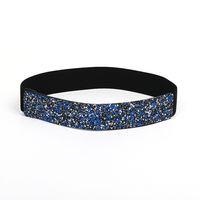 Fashion Solid Color Woven Fabric Inlay Rhinestones Women's Corset Belts 1 Piece sku image 13