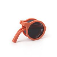 Fashion Solid Color Resin Round Frame Full Frame Kids Sunglasses main image 4