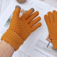 Unisex Fashion Solid Color Imitation Cashmere Gloves 1 Pair main image 3