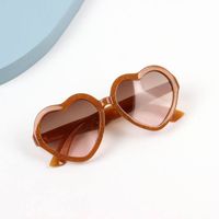 Fashion Heart Shape Resin Special-shaped Mirror Full Frame Kids Sunglasses sku image 2