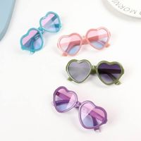 Fashion Heart Shape Resin Special-shaped Mirror Full Frame Kids Sunglasses main image 4
