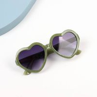 Fashion Heart Shape Resin Special-shaped Mirror Full Frame Kids Sunglasses sku image 3