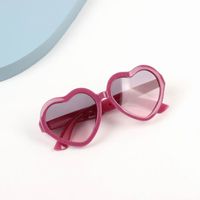 Fashion Heart Shape Resin Special-shaped Mirror Full Frame Kids Sunglasses sku image 7