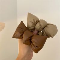 Retro Solid Color Synthetics Bowknot Hair Tie 1 Piece main image 3