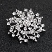 Style Simple Fleur Strass Strass Femmes Broches main image 2