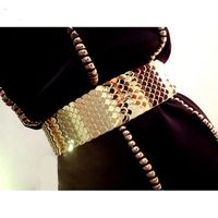 Fashion Solid Color Metal Women's Corset Belts 1 Piece sku image 1