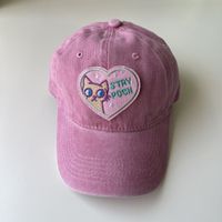 Women's Korean Style Cartoon Letter Heart Shape Patch Baseball Cap main image 1